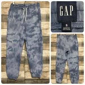 Gap Tie Dye Sweatpants Joggers Women’s S Blue (Inseam 25) Tapered Casual